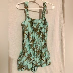Billabong girls medium Hawaiian pattern romper